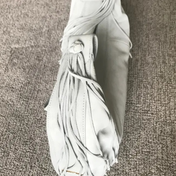 New Authentic Elizabeth and James Zoe Large Suede Leather Hobo - Picture 7 of 10